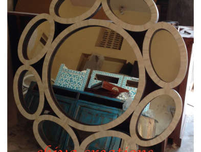 BIF--140 Bone inlay mirror frame