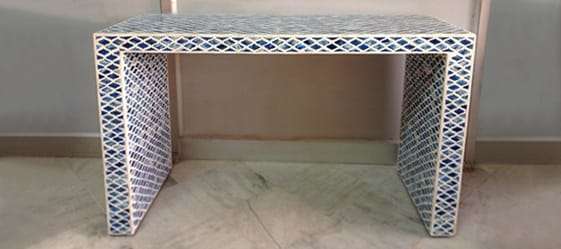 Bone inlay furniture