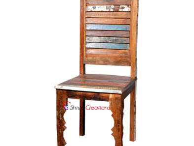 Reclaimed wood chair