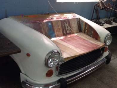 Iron/wooden ambassador car sofa